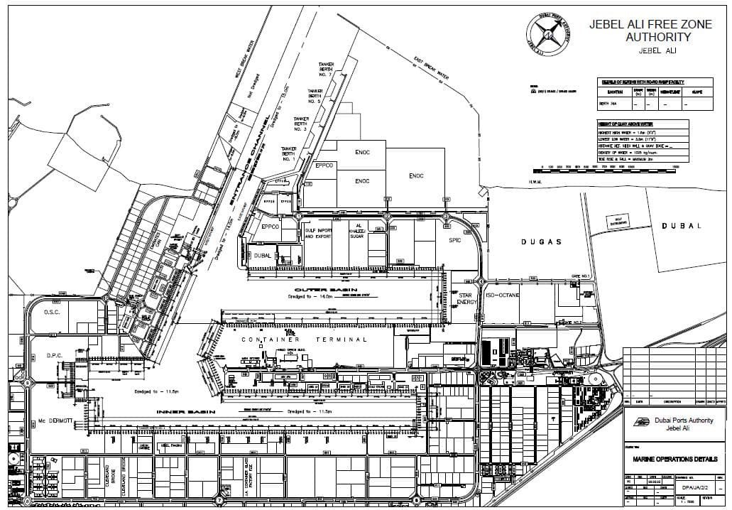 Berths 44-48 Quay Wall Deepening, Jabal-Ali Harbour, DUBAI (εξωτερικός συνεργάτης της ΓΕΩΓΝΩΣΗ Α.Ε)